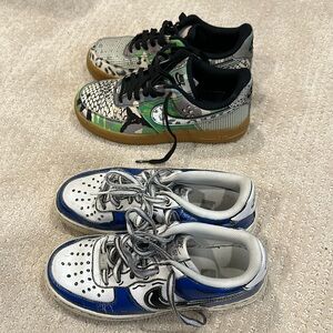 Custom Painted AF1 Shoes (Size 6)